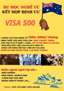 VISA 500 – DU HỌC NGHỀ VỪA HỌC VỪA LÀM – KẾT HỢP ĐỊNH CƯ