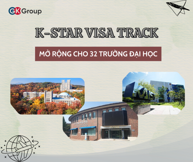 K-STAR Visa Track Du học Hàn Quốc: Mở rộng đến 32 trường, nhận visa F-2-7S ngay sau khi tốt nghiệp